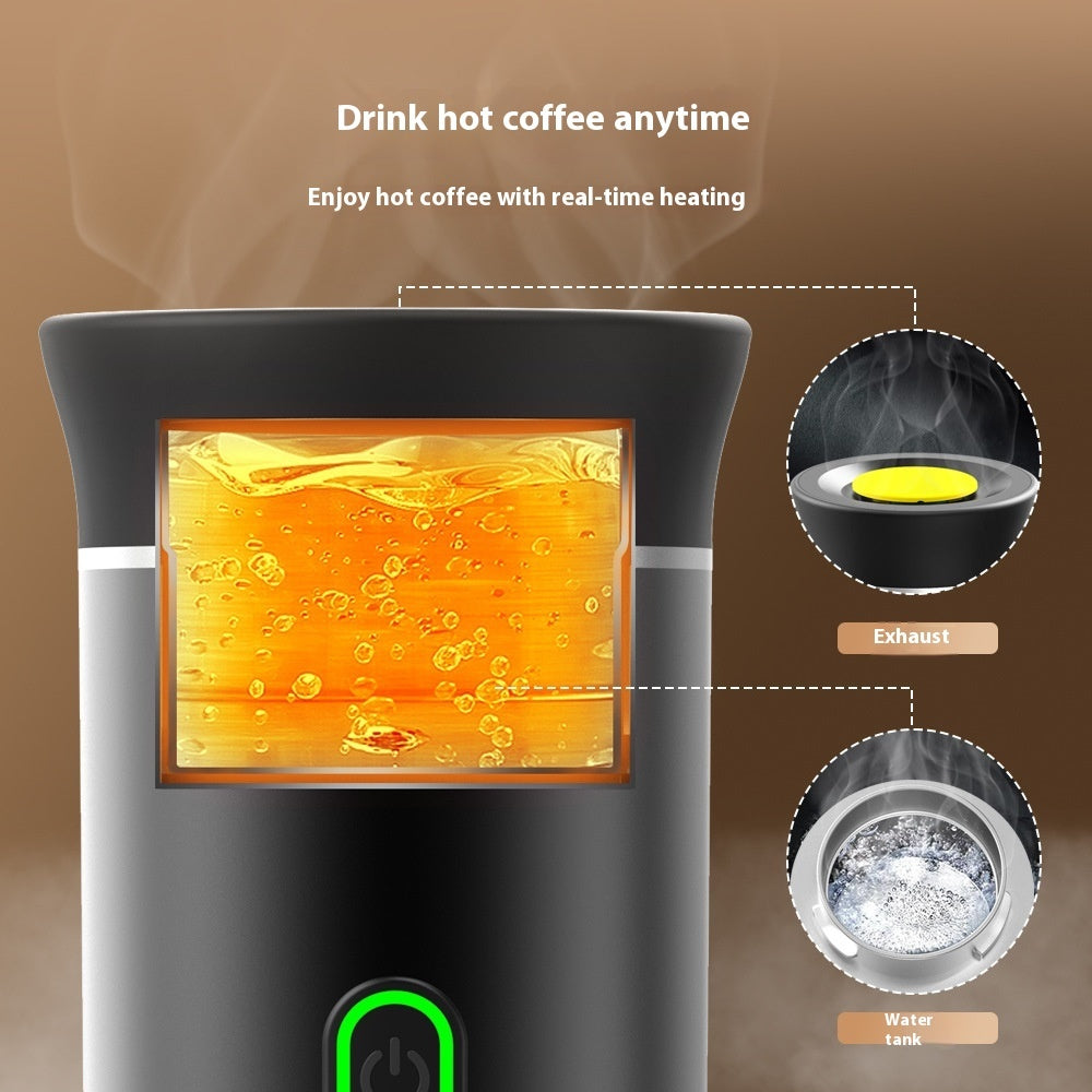 SmartEase™ 3-in-1 Portable Espresso Maker — Rechargeable Mini Coffee Machine for Travel