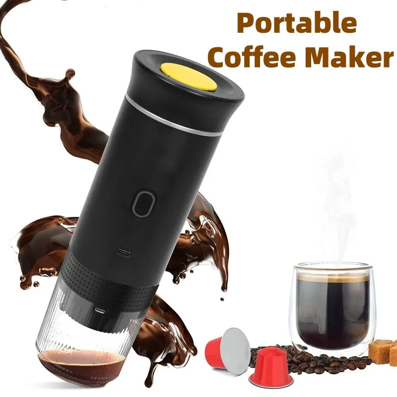 SmartEase™ 3-in-1 Portable Espresso Maker — Rechargeable Mini Coffee Machine for Travel