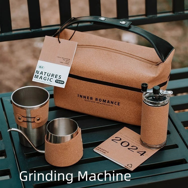 Portable Cork Series Hand Made Coffee Maker Gift